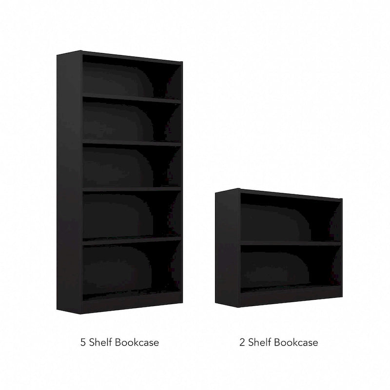 Bibliothèque haute à 5 étagères avec 3 étagères réglables, étagère en bois de 183 cm pour la maison et le bureau