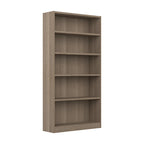 Bibliothèque haute à 5 étagères avec 3 étagères réglables, étagère en bois de 183 cm pour la maison et le bureau