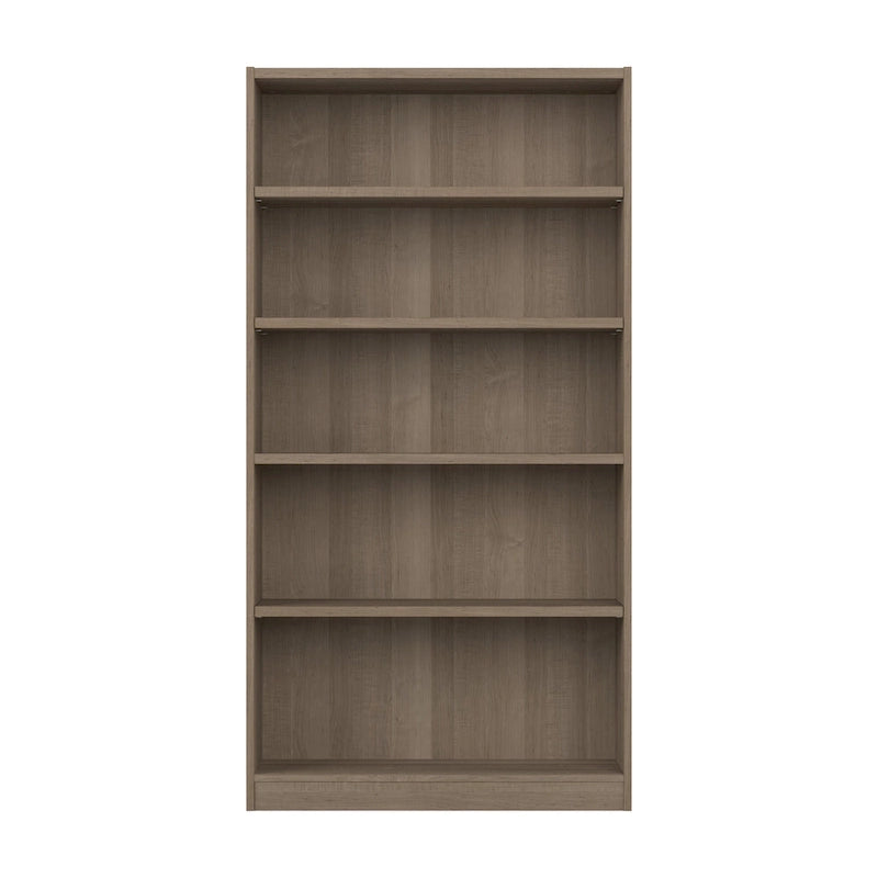 Bibliothèque haute à 5 étagères avec 3 étagères réglables, étagère en bois de 183 cm pour la maison et le bureau