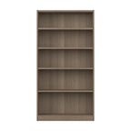 Bibliothèque haute à 5 étagères avec 3 étagères réglables, étagère en bois de 183 cm pour la maison et le bureau