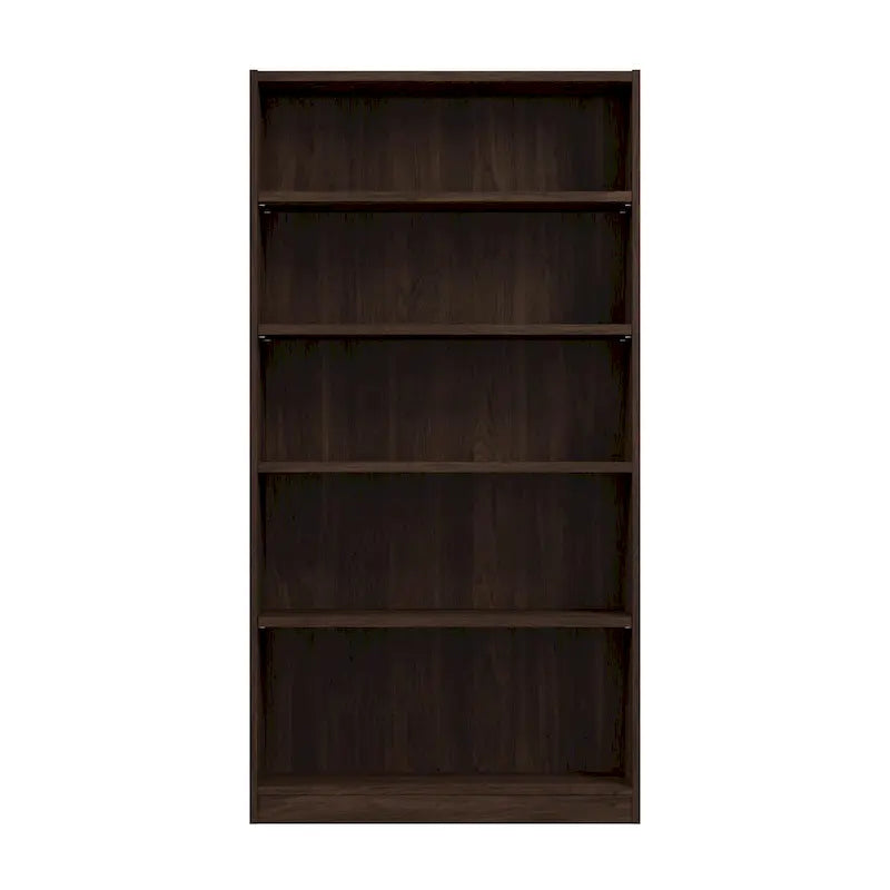 Bibliothèque haute à 5 étagères avec 3 étagères réglables, étagère en bois de 183 cm pour la maison et le bureau