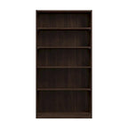 Bibliothèque haute à 5 étagères avec 3 étagères réglables, étagère en bois de 183 cm pour la maison et le bureau