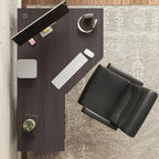 Bureau d'angle 60" pour bureau à domicile avec étagères de rangement, poste de travail informatique en L