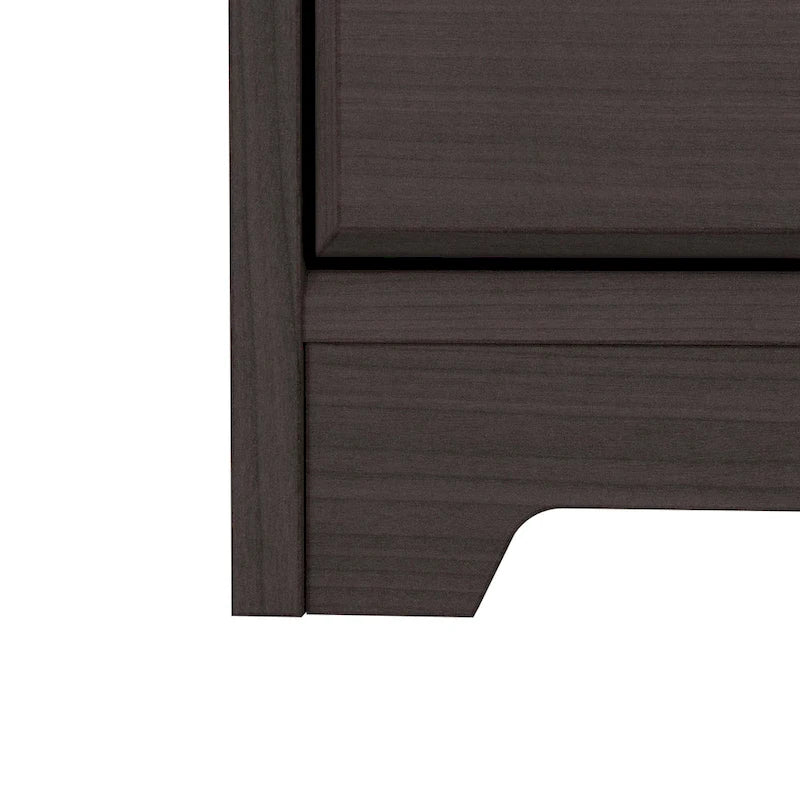 Bureau d'angle 60" pour bureau à domicile avec étagères de rangement, poste de travail informatique en L