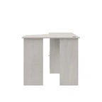 Bureau d'angle 60" pour bureau à domicile avec étagères de rangement, poste de travail informatique en L