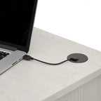 Bureau d'angle 60" pour bureau à domicile avec étagères de rangement, poste de travail informatique en L