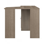 Bureau d'angle 60" pour bureau à domicile avec étagères de rangement, poste de travail informatique en L