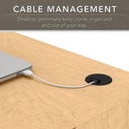 Bureau d'angle 60" pour bureau à domicile avec étagères de rangement, poste de travail informatique en L
