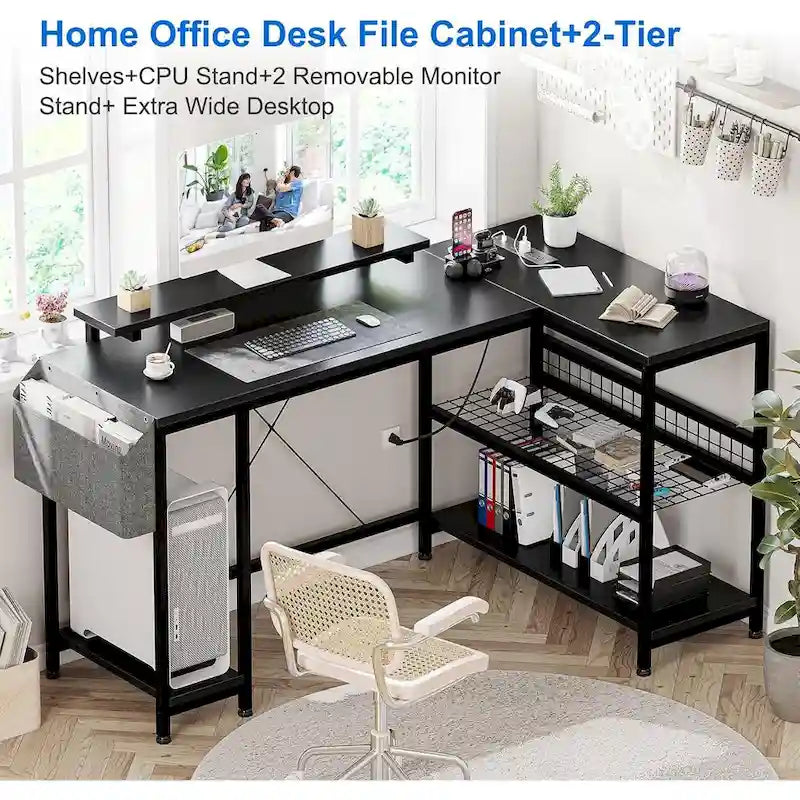 Petit bureau de jeu avec prises de courant