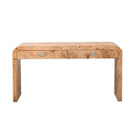 Console de style rétro avec 2 tiroirs de rangement, Table d'entrée moderne, Table de canapé avec pieds minimalistes et élégants pour le salon
