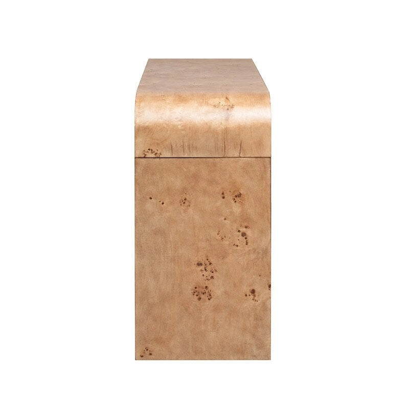 Console de style rétro avec 2 tiroirs de rangement, Table d'entrée moderne, Table de canapé avec pieds minimalistes et élégants pour le salon