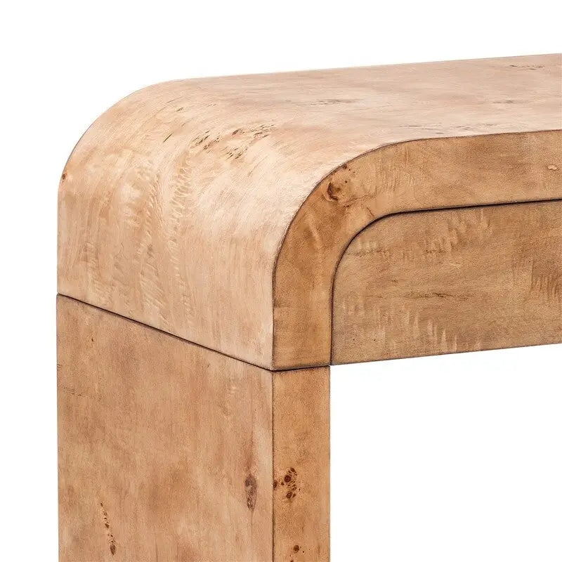 Console de style rétro avec 2 tiroirs de rangement, Table d'entrée moderne, Table de canapé avec pieds minimalistes et élégants pour le salon