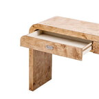 Console de style rétro avec 2 tiroirs de rangement, Table d'entrée moderne, Table de canapé avec pieds minimalistes et élégants pour le salon