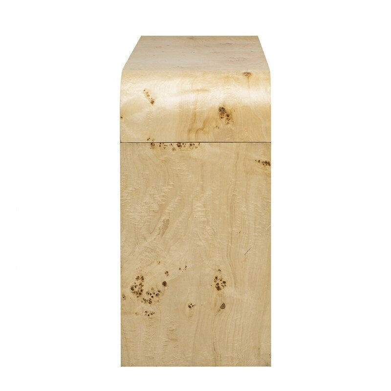Console de style rétro avec 2 tiroirs de rangement, Table d'entrée moderne, Table de canapé avec pieds minimalistes et élégants pour le salon