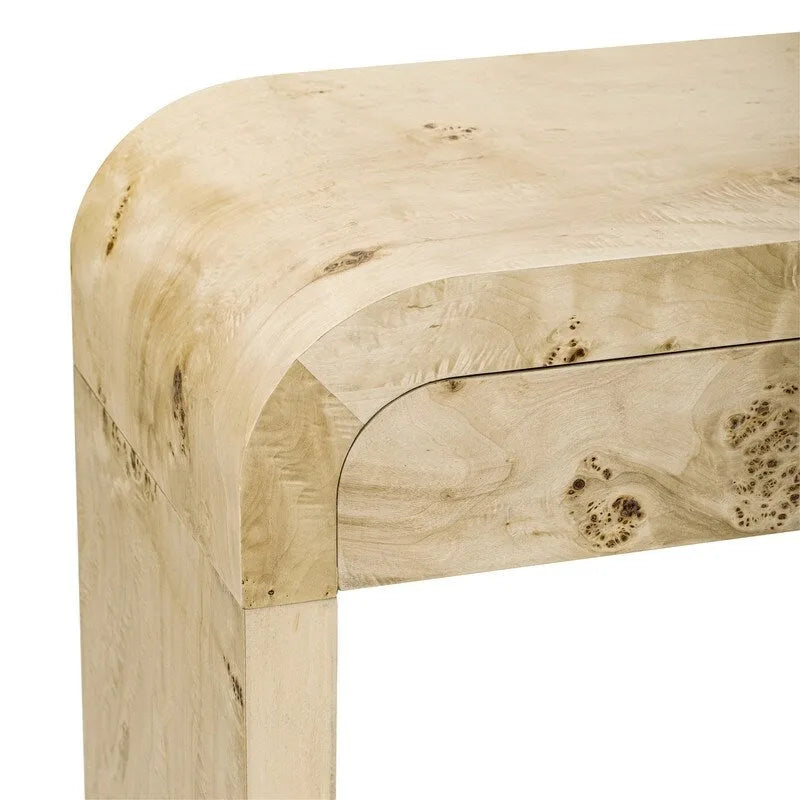 Console de style rétro avec 2 tiroirs de rangement, Table d'entrée moderne, Table de canapé avec pieds minimalistes et élégants pour le salon