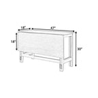 Table de salle à manger rustique à abattants – Design de ferme peu encombrant avec plateau en bois extensible – 47,00 po l. x 36,00 po P x 30,00 po H