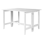 Table de salle à manger rustique à abattants – Design de ferme peu encombrant avec plateau en bois extensible – 47,00 po l. x 36,00 po P x 30,00 po H