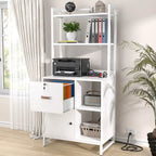 Classeur à tiroirs large de 27,6 po, meuble de rangement en bois avec station de charge et serrures