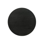 Table d'appoint ronde noire de 22 pouces avec base piédestal, Table d'appoint moderne pour salon