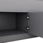 Lit plateforme capitaine double avec 4 tiroirs et tête de lit bibliothèque de rangement, cadre de lit en bois massif avec étagères de rangement