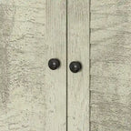 Armoire-penderie autoportante 59 po de large, grand format, blanche