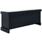 Banc de rangement SAFAVIEH Fiorello avec coussin et 3 tiroirs - 47,3 L x 15 P x 19 H - 47 L x 15 P x 19 H