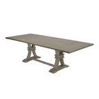 Ensemble de salle à manger 9 pièces rustique extensible gris de Best Quality Furniture