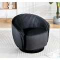 Petit fauteuil tonneau pivotant en velours Milvo