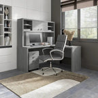 Bureau d'angle Echo avec huche et tiroirs