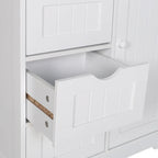 Meuble de rangement sur pied pour salle de bain VEIKOUS avec 4 tiroirs