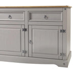 Buffet bas de style rustique 65 po - Collection Corona