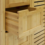 Meuble de rangement sur pied pour salle de bain VEIKOUS avec 4 tiroirs