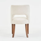 Lot de 4 chaises de salle à manger rembourrées en tissu