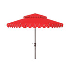 Parasol déporté double toit 274 cm avec cantonnière Kjerstin SAFAVIEH Outdoor