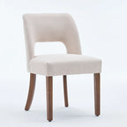 Lot de 4 chaises de salle à manger rembourrées en tissu