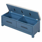 Banc à chaussures avec coussin amovible et rangement dissimulé pour l'organisation de l'entrée et du salon