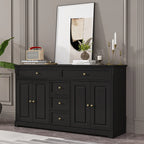 Buffet bahut 150 cm blanc laqué moderne contemporain du milieu du siècle