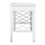 Bureau d'écriture blanc avec tiroir de rangement, Bureau moderne pour la maison, Design compact