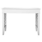 Bureau d'écriture blanc avec tiroir de rangement, Bureau moderne pour la maison, Design compact