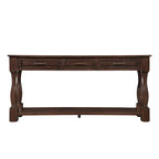 Longue console en bois avec 3 tiroirs et 1 étagère inférieure