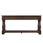 Longue console en bois avec 3 tiroirs et 1 étagère inférieure