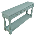 Longue console en bois avec 3 tiroirs et 1 étagère inférieure