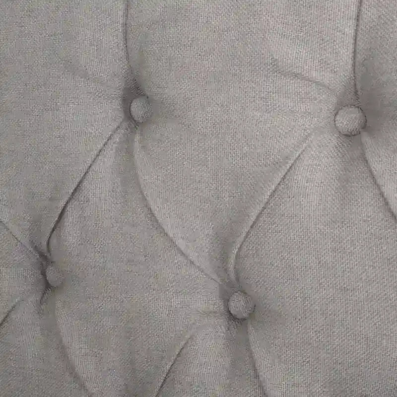 Ensemble de lit queen tapissé en tissu tufté, lit plateforme moderne du milieu du siècle avec tête de lit