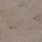 Banc pouf rectangulaire de style moderne du milieu du siècle de 40 po de largeur, repose-pieds et siège en tissu rembourré