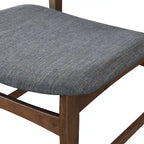 Lot de 2 chaises de salle à manger en bois massif, chaises de cuisine et de salle à manger en bois dur robustes