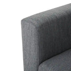 Canapé en tissu contemporain 4 places avec coussins décoratifs, sofa moderne pour salon