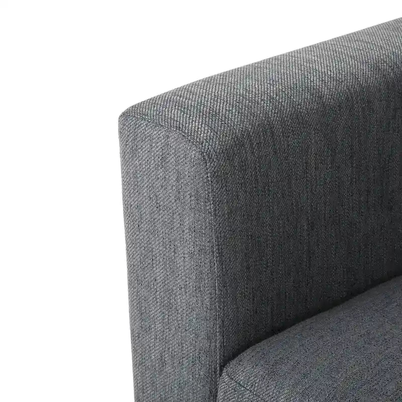 Canapé en tissu contemporain 4 places avec coussins décoratifs, sofa moderne pour salon