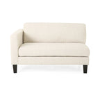 Canapé en tissu contemporain 4 places avec coussins décoratifs, sofa moderne pour salon