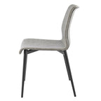 Lot de 2 chaises de salle à manger en similicuir avec cadre en bois massif, chaises de cuisine modernes