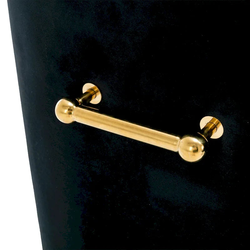 Chaises d'appoint capitonnées en velours pour salle à manger (lot de 2)